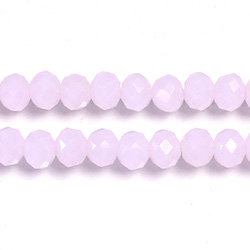 Chinese Cut Crystal Bead - Rondelle 04x6MM OPAL PINK