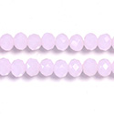 Chinese Cut Crystal Bead - Rondelle 04x6MM OPAL PINK