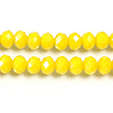 Chinese Cut Crystal Bead - Rondelle 04x6MM OPAQUE SUN