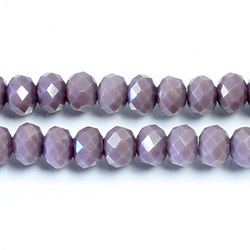Chinese Cut Crystal Bead - Rondelle 04x6MM PURPLE