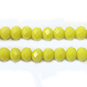 Chinese Cut Crystal Bead - Rondelle 04x6MM YELLOW