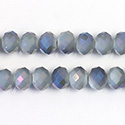 Chinese Cut Crystal Bead - Rondelle 06x8MM ALABASTER LUMI