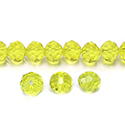 Chinese Cut Crystal Bead - Rondelle 06x8MM CITRINE