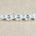 Chinese Cut Crystal Bead Side Drilled Chaton - Round 08MM CRYSTAL