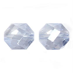 Chinese Cut Crystal Bead - Hexagon 11x9.5MM SKY BLUE
