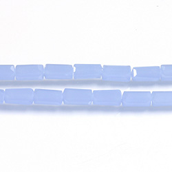 Chinese Cut Crystal Bead - Rectangle 08x4x4MM OPAL BLUE