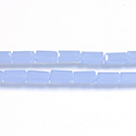 Chinese Cut Crystal Bead - Rectangle 08x4x4MM OPAL BLUE