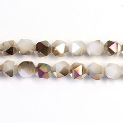 Chinese Cut Crystal Bead - Fancy 06MM ANGELSKIN 1/2 RAINBOW