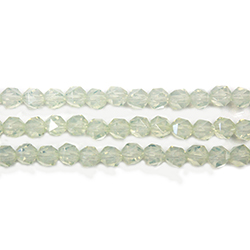 Chinese Cut Crystal Bead - Fancy Round 06MM CHRYSOLITE  OPAL