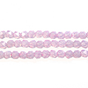 Chinese Cut Crystal Bead - Fancy Round 06MM PINK OPAL