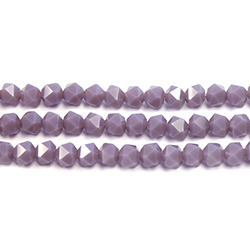 Chinese Cut Crystal Bead - Fancy Round 06MM PURPLE