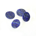 Gemstone Flat Back Flat Top Straight Side Stone - Oval 10x8MM LAPIS LAZULI