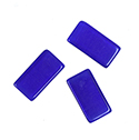 Fiber-Optic Flat Back Flat Top Straight Side 3.3mm Thick Stone - Cushion 18.45x10.1MM CAT'S EYE ROYAL BLUE