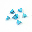 Gemstone Flat Back Flat Top Straight Side Stone - Triangle 06x6MM HOWLITE-CHINESE TURQUOISE