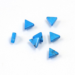 Gemstone Flat Back Flat Top Straight Side Stone - Triangle 06x6MM HOWLITE-TURQUOISE