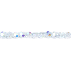 Chinese Cut Crystal Bead 32 Facet - Round 04MM CRYSTAL AB