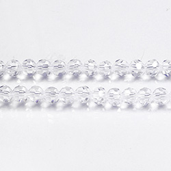 Chinese Cut Crystal Bead 32 Facet - Round 04MM CRYSTAL