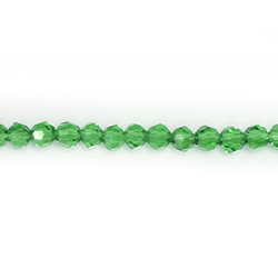 Chinese Cut Crystal Bead 32 Facet - Round 04MM PERIDOT