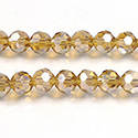 Chinese Cut Crystal Bead 32 Facet - Round 06MM TOPAZ AB