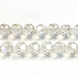 Chinese Cut Crystal Bead 32 Facet - Round 06MM CRYSTAL CHAMPAGNE