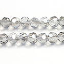 Chinese Cut Crystal Bead 32 Facet - Round 06MM CRYSTAL GREY