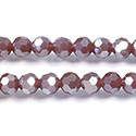 Chinese Cut Crystal Bead 32 Facet - Round 06MM JADE LT PURPLE CHAMPAGNE