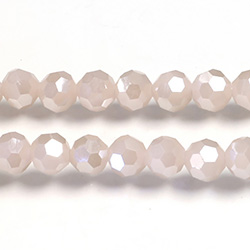 Chinese Cut Crystal Bead 32 Facet - Round 06MM JADE ROSE CHAMPAGNE