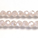 Chinese Cut Crystal Bead 32 Facet - Round 06MM JADE ROSE CHAMPAGNE