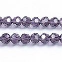 Chinese Cut Crystal Bead 32 Facet - Round 06MM TANZANITE