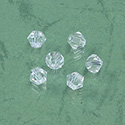 Chinese Cut Crystal Bead - Bicone 06x6MM CRYSTAL