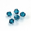 Chinese Cut Crystal Bead - Bicone 08x8MM EMERALD