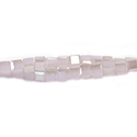 Chinese Cut Crystal Bead 30 Facet - Cube 02.5x2.5MM OPAL PINK LUSTER