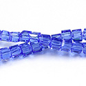 Chinese Cut Crystal Bead 30 Facet - Cube 04.5x4.5MM SAPPHIRE