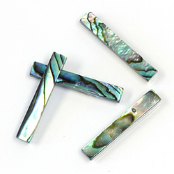 Shell Flat Back Flat Top Straight Side Stone - Cushion 25x4MM ABALONE