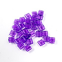 Preciosa Czech Glass 2-Hole Seed Bead - Karo 5x5MM 01623 LT AMETHYST