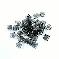 Preciosa Czech Glass 2-Hole Seed Bead - Karo 5x5MM 01641 BLACK DIAMOND