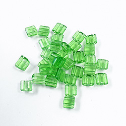 Preciosa Czech Glass 2-Hole Seed Bead - Karo 5x5MM 01654 PERIDOT