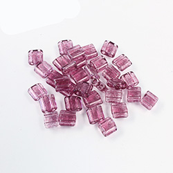 Preciosa Czech Glass 2-Hole Seed Bead - Karo 5x5MM 01695 CRANBERRY