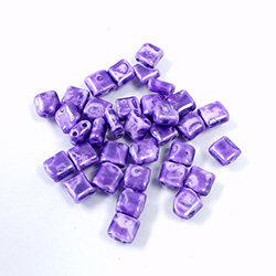 Preciosa Czech Glass 2-Hole Seed Bead - Karo 5x5MM 26228 AGATE PURPLE
