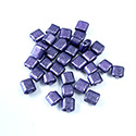 Preciosa Czech Glass 2-Hole Seed Bead - Karo 5x5MM 28928 PURPLE

