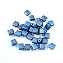 Preciosa Czech Glass 2-Hole Seed Bead - Karo 5x5MM 28936 MAT BLUE

