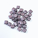 Preciosa Czech Glass 2-Hole Seed Bead - Karo 5x5MM 28998 MAT PINK
