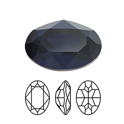 Preciosa Crystal Point Back MAXIMA Fancy Stone - Oval 18x13MM DARK INDIGO