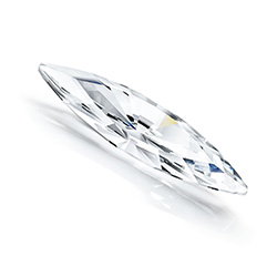 Preciosa Crystal Point Back MAXIMA Fancy Stone - Slim Navette 35x9.5MM CRYSTAL