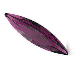 Preciosa Crystal Point Back MAXIMA Fancy Stone - Slim Navette 35x9.5MM AMETHYST