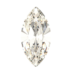 Preciosa MAXIMA Crystal Point Back Fancy Stone - Navette 10x5MM ARGENT FLARE