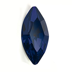 Preciosa MAXIMA Crystal Point Back Fancy Stone - Navette 10x5MM DARK INDIGO
