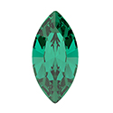 Preciosa MAXIMA Crystal Point Back Fancy Stone - Navette 10x5MM EMERALD
