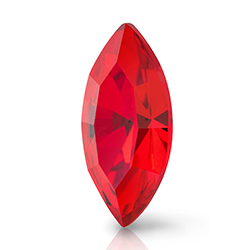 Preciosa MAXIMA Crystal Point Back Fancy Stone - Navette 15x7MM LT SIAM RUBY