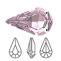 Preciosa Crystal Point Back MAXIMA Fancy Stone - Pear 08x4.8MM LT AMETHYST